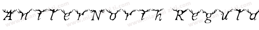AntlerNorth Regular字体转换